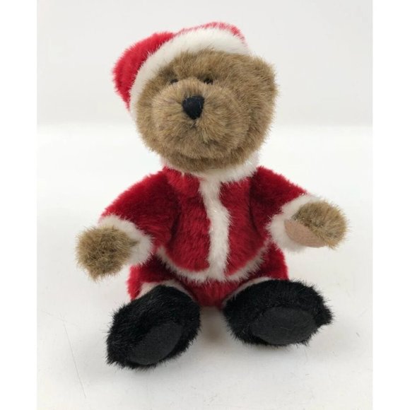 Boyds Bears Plush Kringles Best Dressed Series Head Bean Collection Tag Santa - Picture 4 of 5